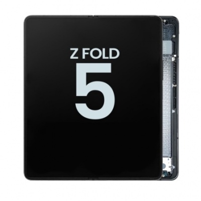 Foto van Samsung Galaxy Z Fold 5 (F946) Pulled Inner Compleet LCD Scherm Met Frame (Black)
