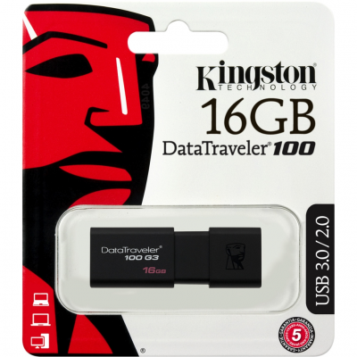 Kingston 16GB DataTraveler 100 USB 3.2 Foto van Kingston 16GB DataTraveler 100 USB 3.2