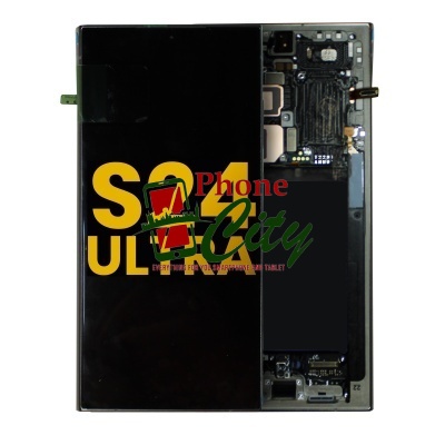 Samsung Galaxy S24 Ultra (SM-S928) Service Pack LCD Display Assembly With Frame (Black) -LGS