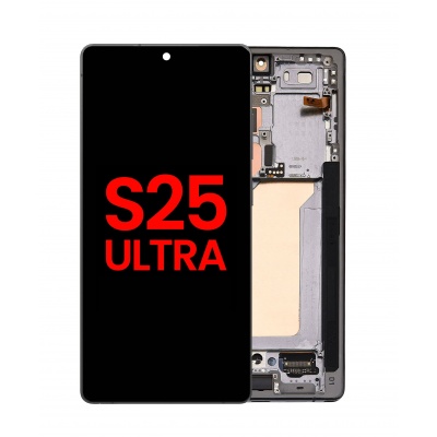 Samsung Galaxy S25 Ultra 5G OLED LCD Scherm Met Frame (Zwart) Foto van Samsung Galaxy S25 Ultra 5G OLED LCD Scherm Met Frame (Zwart)