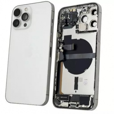 Apple iPhone 13 Pro Max Pulled Mid-Frame Housing with Parts (White) -YSS