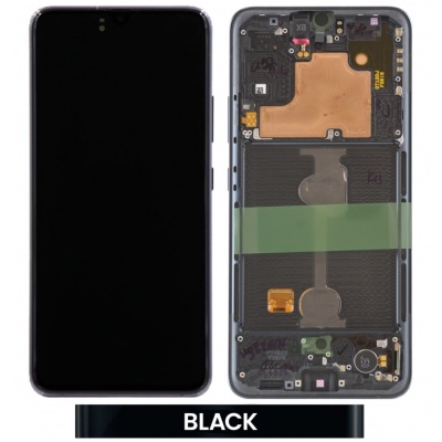Samsung Galaxy A90 5G (A908) LCD Display Assembly With Frame (Black)