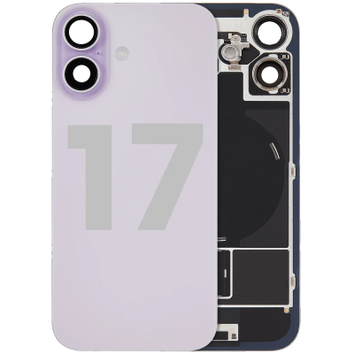 iPhone 17 Pulled Achter Glass Met Metaal Stalen plaat+magneet+NFC - Paars / Lavender Foto van iPhone 17 Pulled Achter Glass Met Metaal Stalen plaat+magneet+NFC - Paars / Lavender
