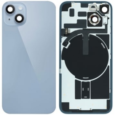 Foto van Apple iPhone 14 Pulled Back Glass With Steel Plate+Magnet+NFC - Blue