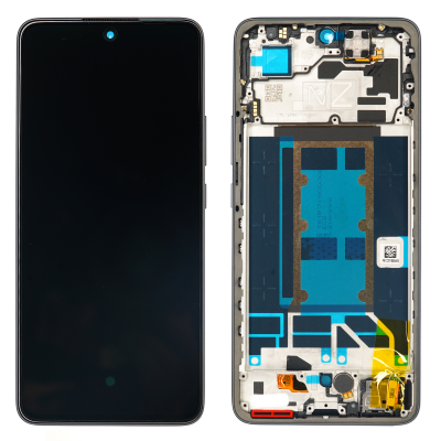 Foto von Oppo Reno13 F 5G (CPH2699) OLED LCD Display Assembly with Frame (Black)
