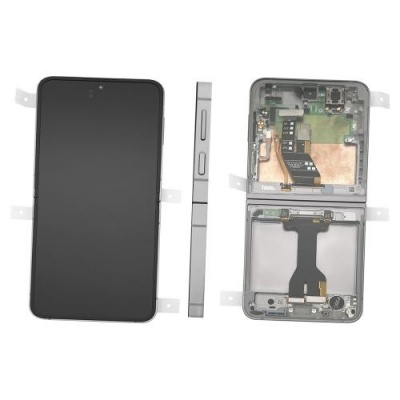 Foto von Samsung Galaxy Z Flip6 (SM-F741B) Pulled LCD Display Assembly With Frame ((Grey/Silve)