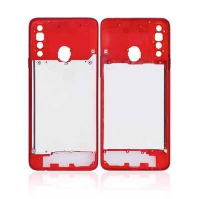 Samsung Galaxy A20s (A207F) Mid-Frame Housing (Red) - LK