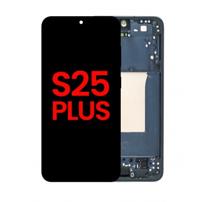 Samsung Galaxy S25 Plus OLED LCD Scherm Met Frame (Zwart) Foto van Samsung Galaxy S25 Plus OLED LCD Scherm Met Frame (Zwart)