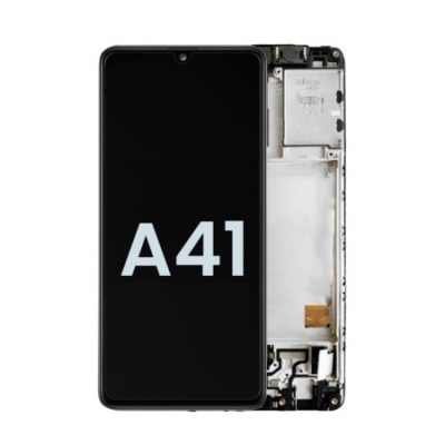 Foto van Samsung Galaxy A41 (A415F) Pulled LCD Display Assembly Met Frame (All Color)