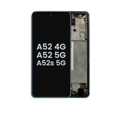 Photo of Samsung Galaxy A52s / A52 service pack LCD Display Assembly With Frame (Blue)