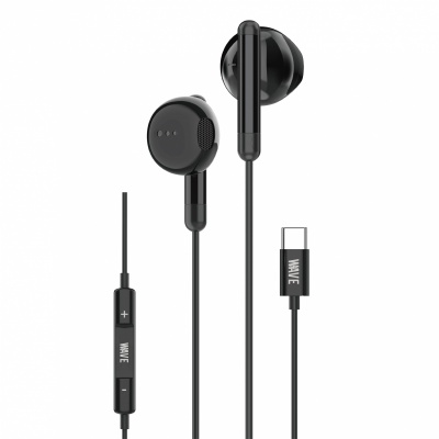Foto von Wave WA-80B Wired Ear Phone Type-C (Black)
