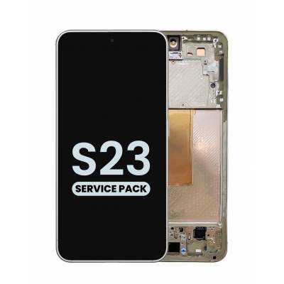 Samsung Galaxy S23 5G (SM-S911B) Service Pack LCD Display Assembly With Frame (Cream) Photo of Samsung Galaxy S23 5G (SM-S911B) Service Pack LCD Display Assembly With Frame (Cream)