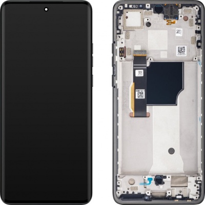 Foto van Motorola Edge 40 Neo Origineel LCD Scherm Met Frame (Black)