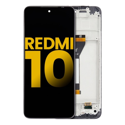 Xiaomi Redmi 10 service pack LCD Display Assembly With Frame (Black) -MY