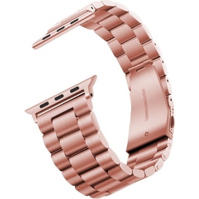 Wave Classic Steel iron horlogeband voor Watch 38mm / 40mm / 41mm - Rose Gold Foto van Wave Classic Steel iron horlogeband voor Watch 38mm / 40mm / 41mm - Rose Gold