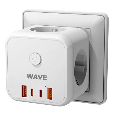 Foto van Wave WA-433 Multifunctional Cube Power Socket With European Standard + PD 20W
