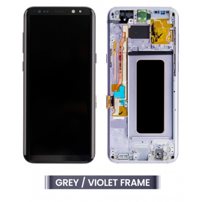 Samsung Galaxy S8 Plus (SM-G955F) Pulled LCD Display Assembly With Frame (Grey-Violet) - GLS