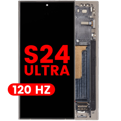 Samsung Galaxy S24 Ultra 5G ORIGINAL SIZE OLED LCD Scherm Met Frame (Grijs) Foto van Samsung Galaxy S24 Ultra 5G ORIGINAL SIZE OLED LCD Scherm Met Frame (Grijs)