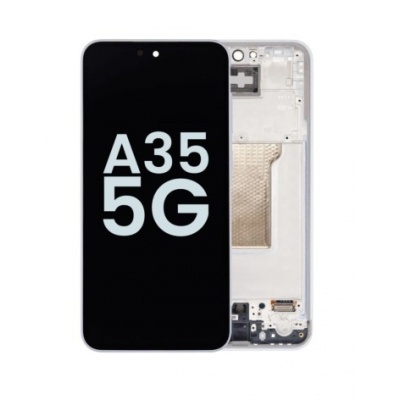 Foto van Samsung Galaxy A35 (SM-A356) Pulled LCD Scherm Met Frame (Blue)