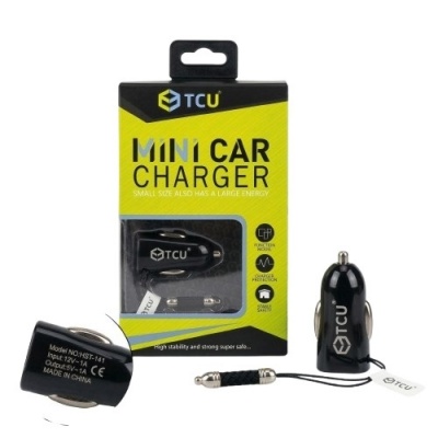 Foto van Mini Car Charger 1x USB-A (zwart)