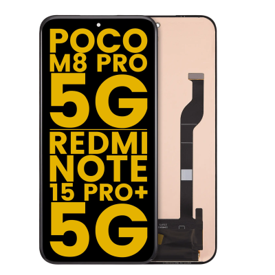 Foto van Xiaomi Redmi Note 15 Pro+/Poco M8 Pro Original Pack LCD Scherm Zonder Frame (All Color)