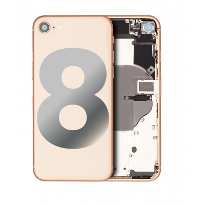 Apple iPhone 8 Refurbished Pulled Mid-Frame Housing with Parts No Battery (Gold) -LSY