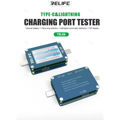 Foto van Relife TB-09 Tail Plug Detector Lightning Type-C Interface Charging Port Tester