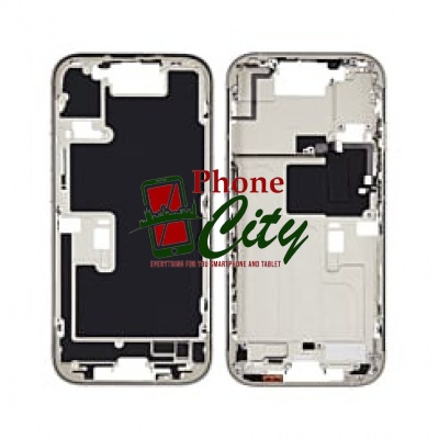 Apple iPhone16 Pro Pulled Mid-Frame Housing+ BackCover +Small Parts No Battery(NATURAL TITANIUM)-AAS