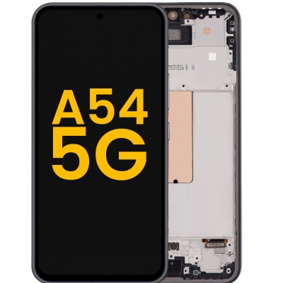 Samsung Galaxy A54 5G (A546B) Pulled LCD Scherm Met Frame (Zwart) Foto van Samsung Galaxy A54 5G (A546B) Pulled LCD Scherm Met Frame (Zwart)