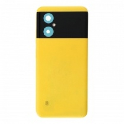 Xiaomi Poco M4 (5G) Back cover with Camera glass Lens (Yellow) -LY