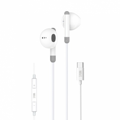 Foto von Wave WA-80W Wired Ear Phone Type-C (White)