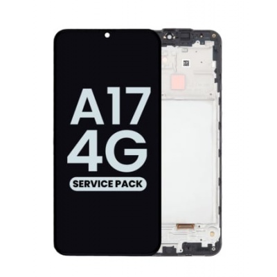 Foto van Galaxy A17 4G (SM-A176) Service Pack Display Assembly With Frame (Black)