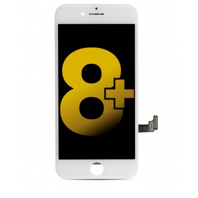 iPhone 8 Plus Refurbished LCD Display Assembly With Touch + steel plate (Toshiba C11-F7C-FVQ) (White