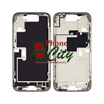 Apple iPhone16 Pro Max Pulled Mid-Frame Housing+BackCover+ No Battery(NATURAL TITANIUM)-EKS
