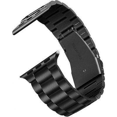 Wave Classic Steel iron horlogeband voor Watch 42mm / 44mm / 45mm /49mm - zwart Foto van Wave Classic Steel iron horlogeband voor Watch 42mm / 44mm / 45mm /49mm - zwart