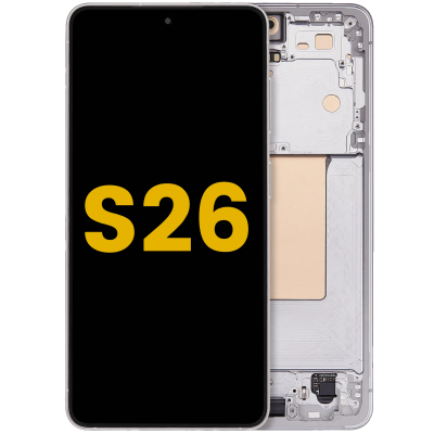 Foto van Samsung Galaxy S26 5G Service Pack LCD Scherm met Frame (wit)