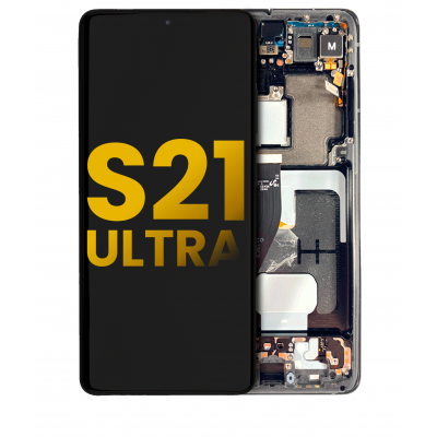 Foto van Samsung Galaxy S21 Ultra (G998B) Refurbished LCD Assembly (Zwart)