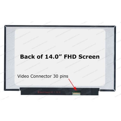 LCD Screen 14.0'' WideScreen MB140CS01-4 VER.1.3 FHD (1920x1080) NO Bracket Matte 30 Pin (19mm) - UL