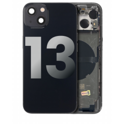 Foto van iPhone 13 Pulled Behuizing Met onderdelen No Batterij (Zwart)(B Grade)