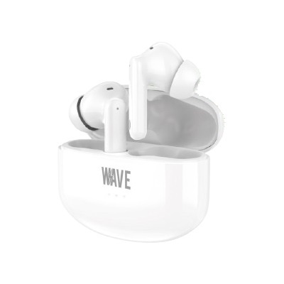 Foto von Wave WA-224 Wireless Bluetooth Headset With ANC+ENC Noise (White)