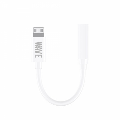Foto von Wave Lightning to Aux Adapter jack 3.5 mm | Just Music | WA-326 (White)