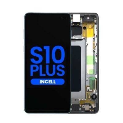 Foto van Samsung Galaxy S10 Plus (SM-G975F) Incell LCD Display Assembly With Frame (Black) 