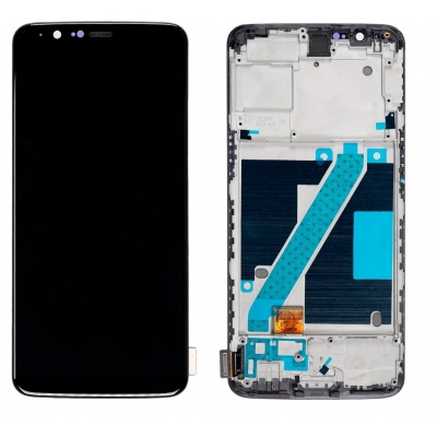 OnePlus 5T (A5010) LCD Display With Frame (Black) - ULS