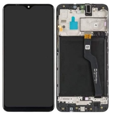 Samsung Galaxy A10 (A105) Pulled B-Grad LCD Scherm Met Frame (Zwart) Foto van Samsung Galaxy A10 (A105) Pulled B-Grad LCD Scherm Met Frame (Zwart)