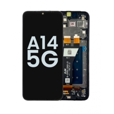 Foto van Samsung Galaxy A14 5G (A146P) Pulled LCD Scherm Met Frame (Zwart)