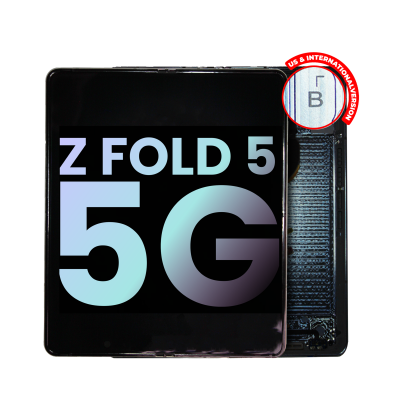Samsung Galaxy Z Fold 5 (F946) service pack Inner Complete LCD Display Assembly No Frame (Black) -KU
