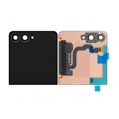 Foto van Samsung Galaxy Z Flip8 (SM-F776U) service pack Outer LCD Display Assembly No Frame (Black)