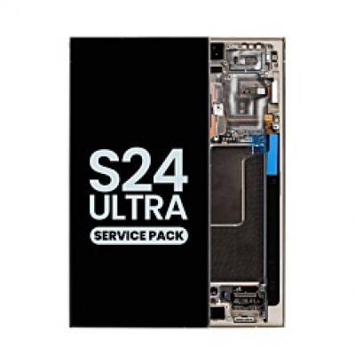 Samsung Galaxy S24 Ultra (SM-S928) Service Pack LCD Scherm Met Frame (Gray) Foto van Samsung Galaxy S24 Ultra (SM-S928) Service Pack LCD Scherm Met Frame (Gray)