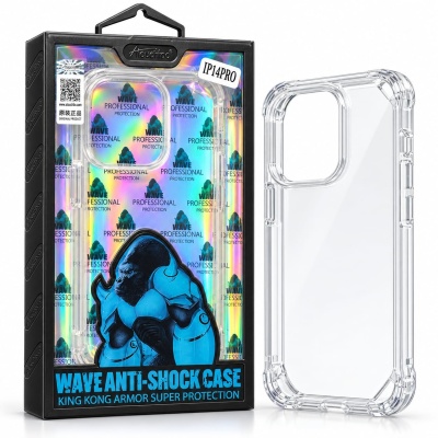 Foto von Wave Anti Burst Anti Shock Case (Transparent)- iPhone 14 Pro