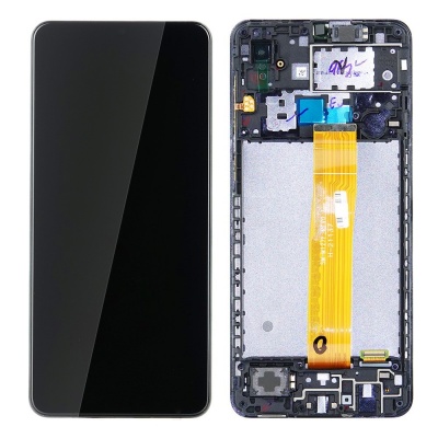 Samsung Galaxy A02 (A022F) Ori LCD Display Assembly With Frame (Black) -YA